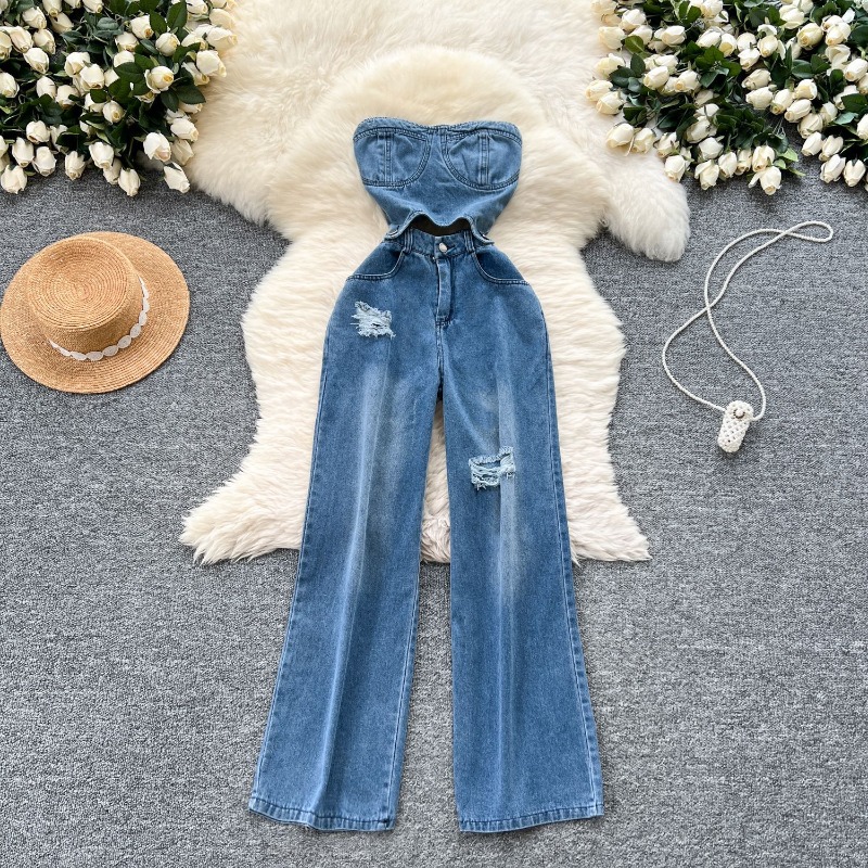 Tute in denim da donna, intere - Women'S Shoes Extra Wide recensione e prezzo