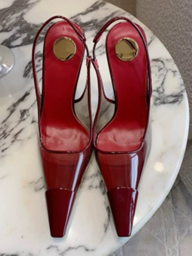 Décolleté da donna trasparenti - Metallic Heel Sandal recensione e prezzo